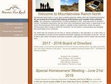 Tablet Screenshot of mountainviewranch-hoa.com